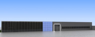 bir kır evinin dış, yazlık, görselleştirme, 3d illüstrasyon