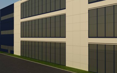 bir kır evinin dış, yazlık, görselleştirme, 3d illüstrasyon