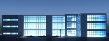 bir kır evinin dış, yazlık, görselleştirme, 3d illüstrasyon