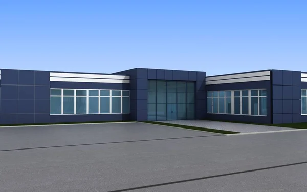 bir kır evinin dış, yazlık, görselleştirme, 3d illüstrasyon