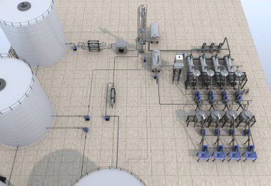 evin dış, görselleştirme, 3d illüstrasyon