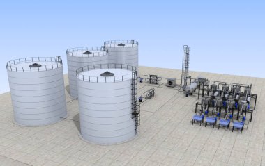 evin dış, görselleştirme, 3d illüstrasyon