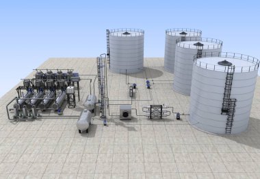 evin dış, görselleştirme, 3d illüstrasyon