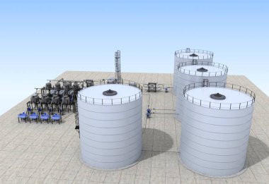 evin dış, görselleştirme, 3d illüstrasyon