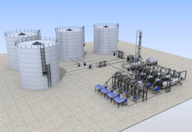 evin dış, görselleştirme, 3d illüstrasyon