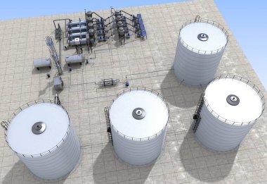 evin dış, görselleştirme, 3d illüstrasyon