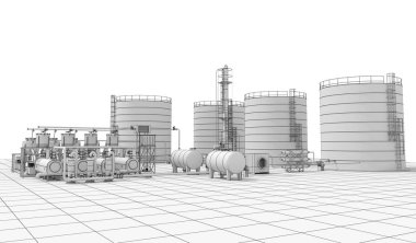 evin dış, görselleştirme, 3d illüstrasyon