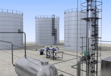 evin dış, görselleştirme, 3d illüstrasyon