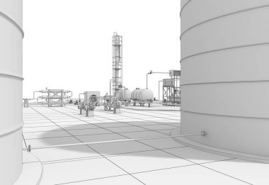 evin dış, görselleştirme, 3d illüstrasyon