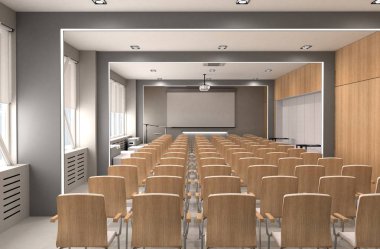 konut iç görselleştirme, 3d illüstrasyon