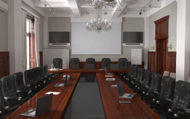 konut iç görselleştirme, 3d illüstrasyon