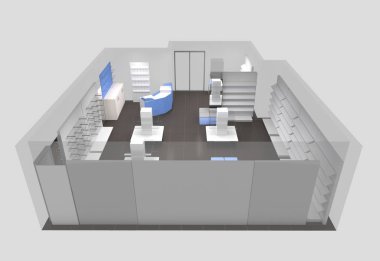 konut iç görselleştirme, 3d illüstrasyon