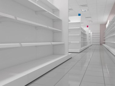 konut iç görselleştirme, 3d illüstrasyon