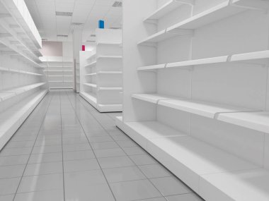 konut iç görselleştirme, 3d illüstrasyon