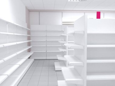 konut iç görselleştirme, 3d illüstrasyon