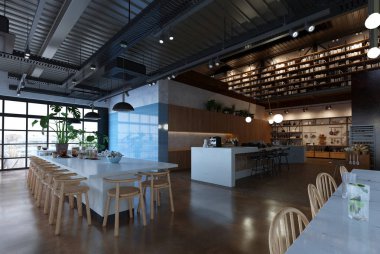 konut iç görselleştirme, 3d illüstrasyon