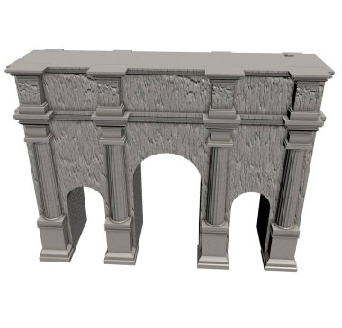 anıt, sunak, 3d görselleştirme, illüstrasyon