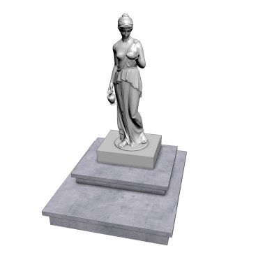 anıt, sunak, 3d görselleştirme, illüstrasyon