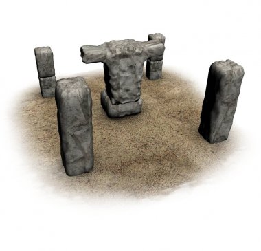 anıt, sunak, 3d görselleştirme, illüstrasyon