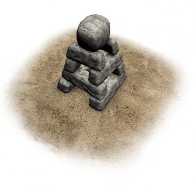 anıt, sunak, 3d görselleştirme, illüstrasyon