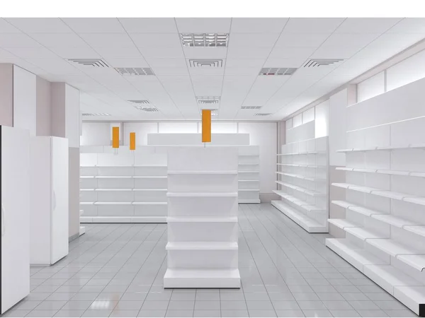 konut iç görselleştirme, 3d illüstrasyon