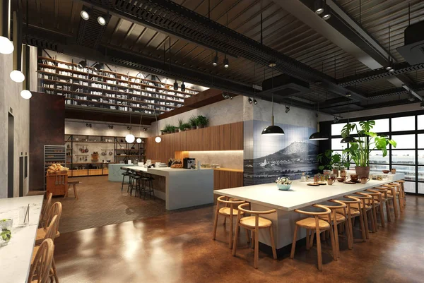 konut iç görselleştirme, 3d illüstrasyon