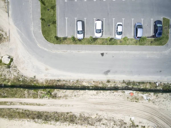 Asfalto Parcheggio Vista Dall Alto — Foto Stock