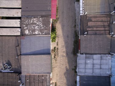 garaj çatı, yukarıdan görünümü