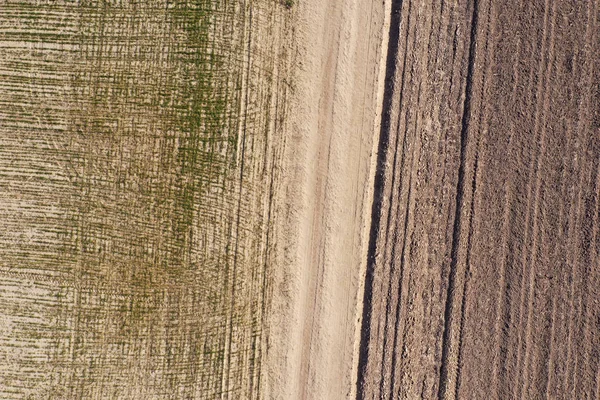 Veld Weergave Van Boven — Stockfoto