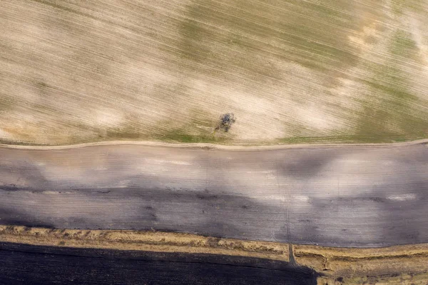 Campo Vista Desde Arriba — Foto de Stock