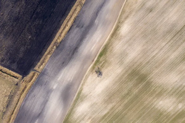 Campo Vista Desde Arriba — Foto de Stock