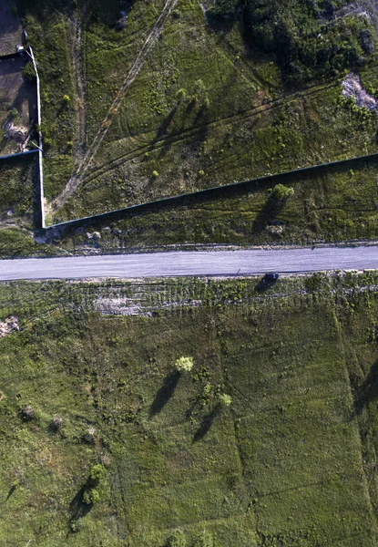 Landstraße Blick Von Oben — Stockfoto