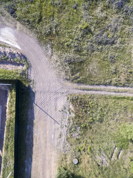 Landstraße Blick Von Oben — Stockfoto