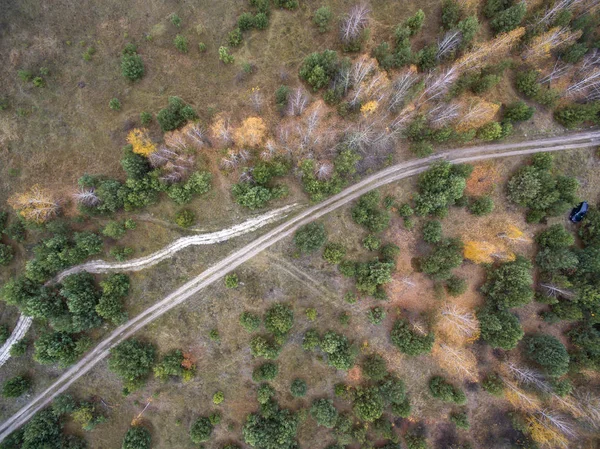 Landstraße Blick Von Oben — Stockfoto