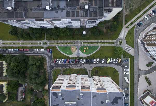 Children yard, view from above