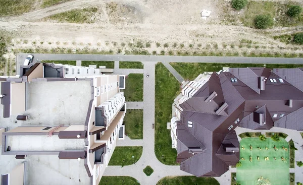 Kinderen Werf Uitzicht Vanaf Boven — Stockfoto