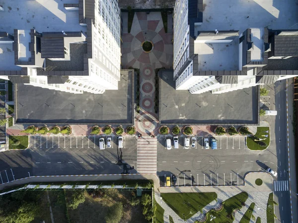 Kinderhof Blick Von Oben — Stockfoto