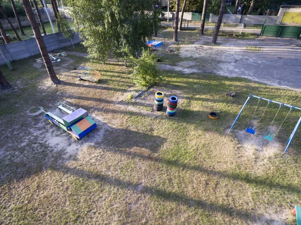 Barn Gård Utsikt Från Ovan — Stockfoto