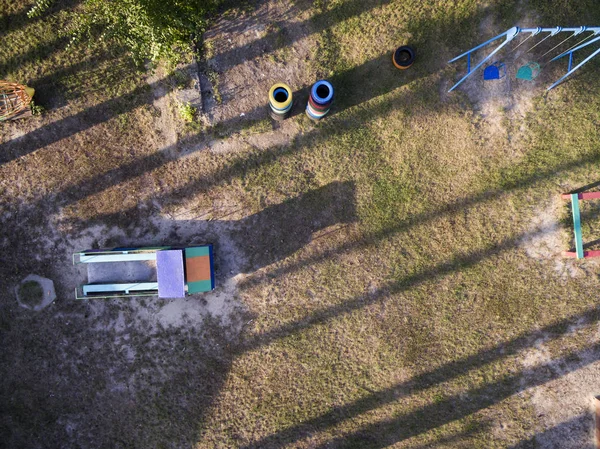 Barn Gård Utsikt Från Ovan — Stockfoto