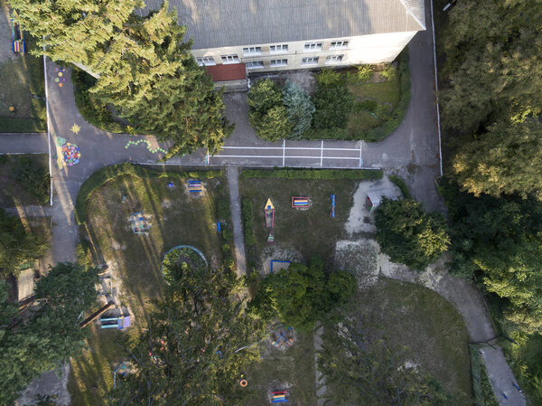 Children yard, view from above