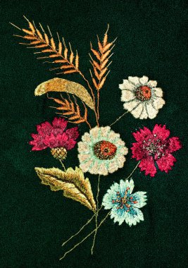 El yapımı nakış, halk sanatı ve el işi.