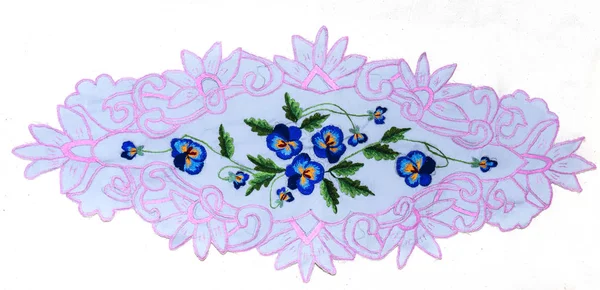 Handmade Embroidery Folk Arts Crafts — Stock Photo, Image