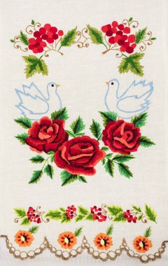 El yapımı nakış, halk sanatı ve el işi.