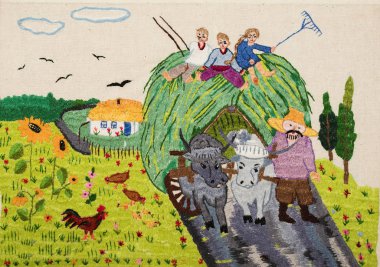 El yapımı nakış, halk sanatı ve el işi.