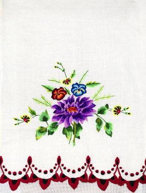 El yapımı nakış, halk sanatı ve el işi.