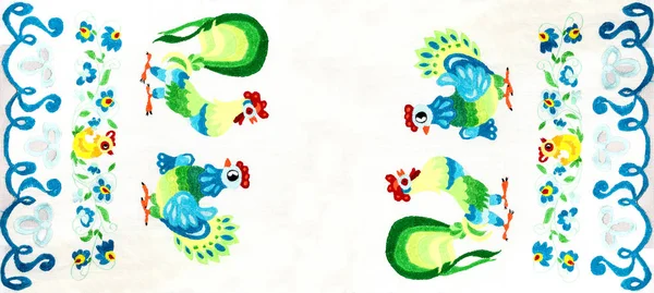 Вишивка Ручної Роботи Народне Мистецтво Ремесла — стокове фото