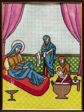 El yapımı nakış, halk sanatı ve el işi.