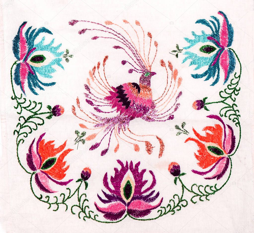 Handmade embroidery, folk arts and crafts