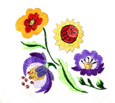 El yapımı nakış, halk sanatı ve el işi.