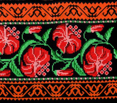 El yapımı nakış, halk sanatı ve el işi.